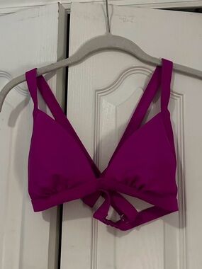 Fuchsia Target Bikini Top